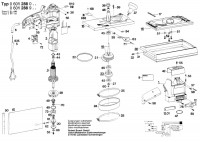 Bosch 0 601 288 042 Orbital Sander 240 V / GB Spare Parts